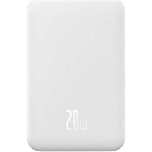 Портативний акумулятор павербанк Baseus Magnetic Wireless 20 W 20000 mAh White (PPCX150002)