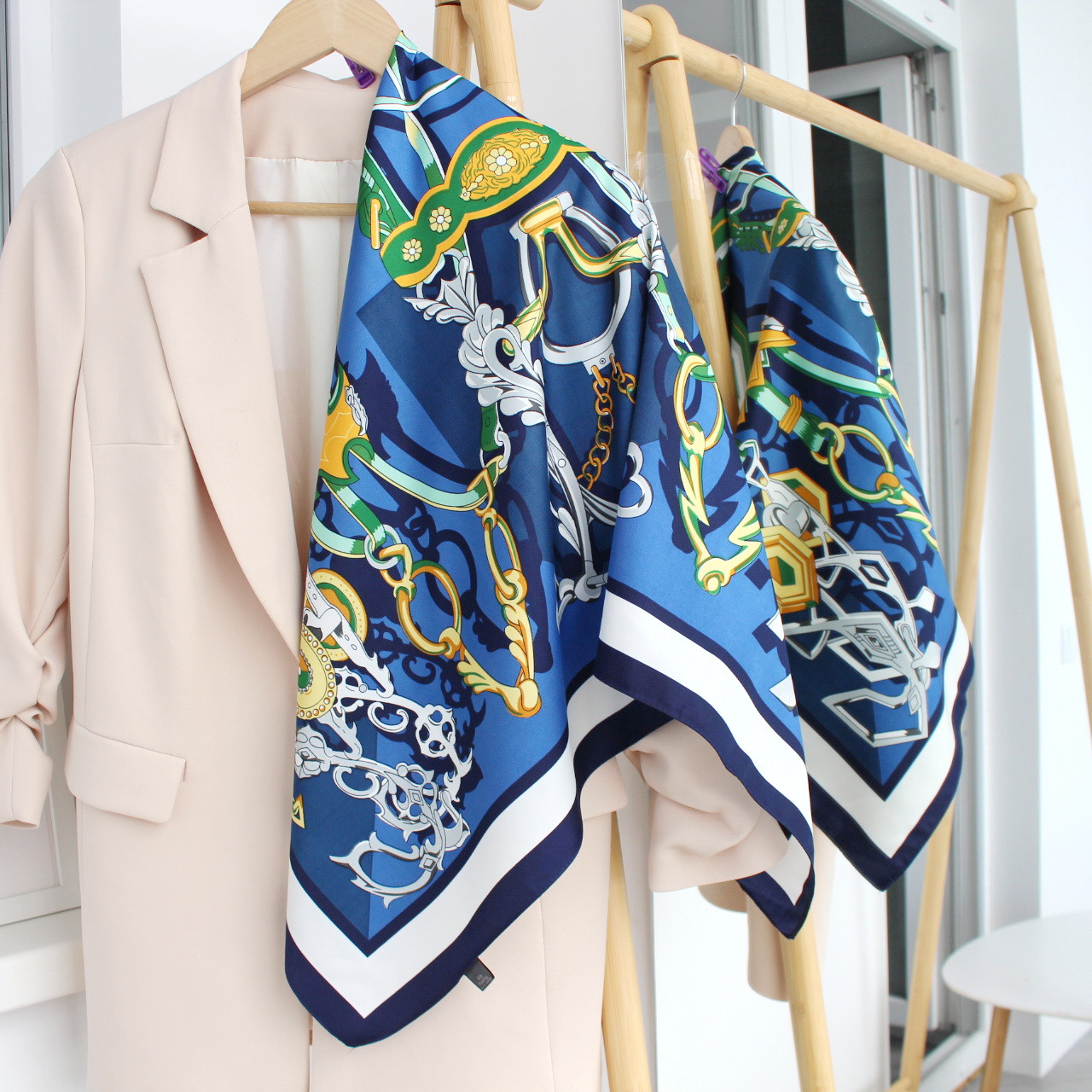 Хустка шовкова "Сандра ейфорія" синя 208200, фото 1