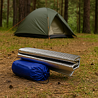 Підстилка в намет 195×143 см з фольгованим покриттям вологостійка
