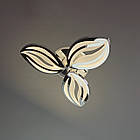 Світлодіодна люстра 70 Вт колір хром з підсвічуванням основи та пультом д/к D-9103/3HR LED 3color dimmer, фото 8