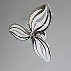 Світлодіодна люстра 70 Вт колір хром з підсвічуванням основи та пультом д/к D-9103/3HR LED 3color dimmer, фото 3