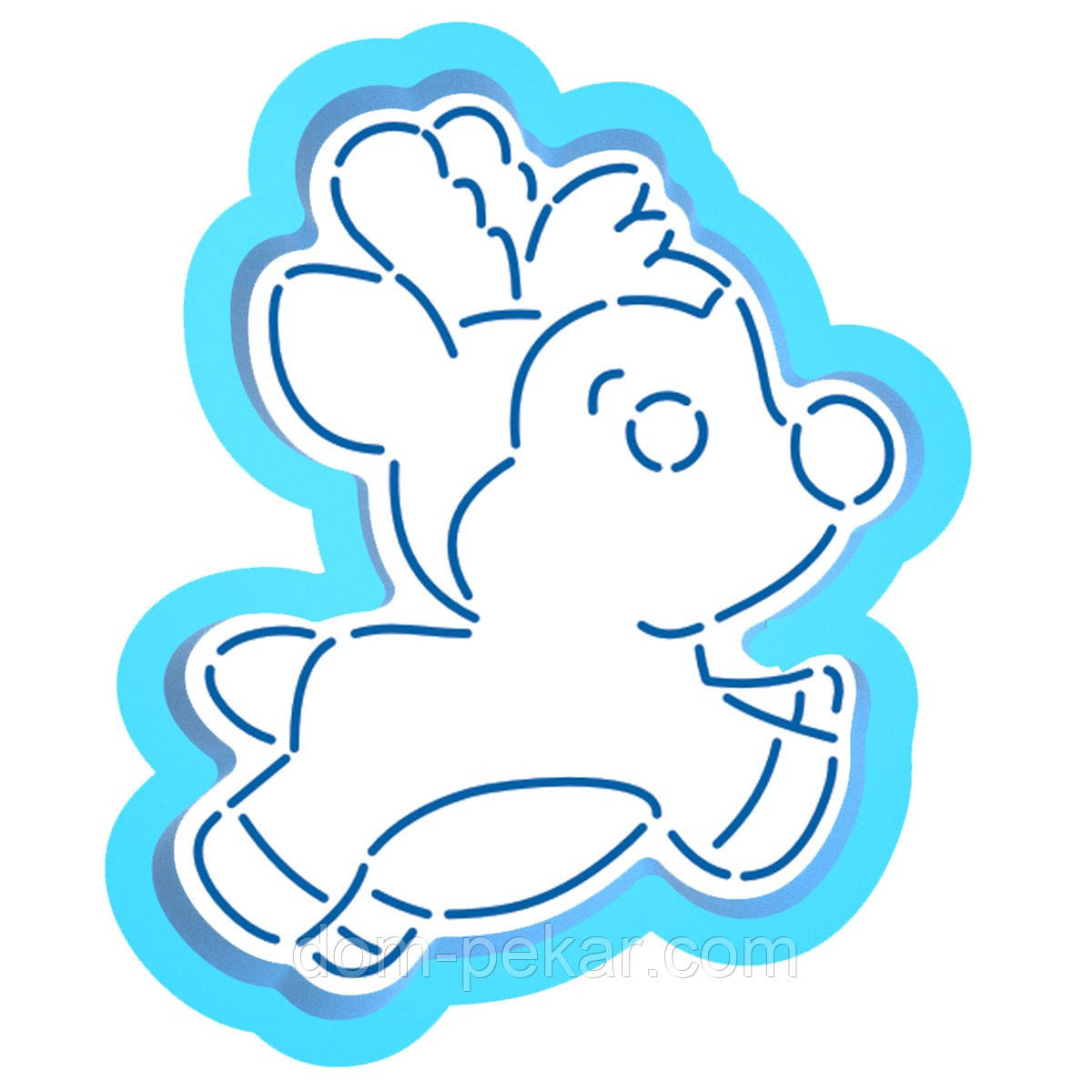 Олень вирубка з трафаретом 10*8 см (TR-2)