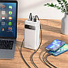 Портативний акумулятор павербанк Power Bank Hoco Electric 60000mAh 22.5W Black (J86В), фото 6