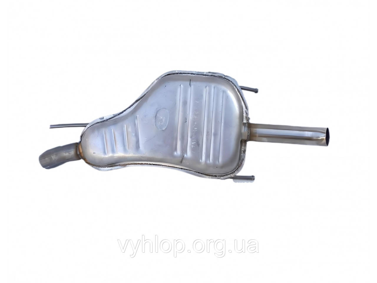 Глушник Опель Зафіра А (Opel Zafira A) 2.0/2.2 DTi TD 03-04 (17.322) Polmostrow алюминизированный