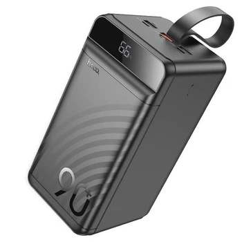 Портативний акумулятор павербанк Power Bank Hoco 90000 mAh Element 333Wh Black (J123D)