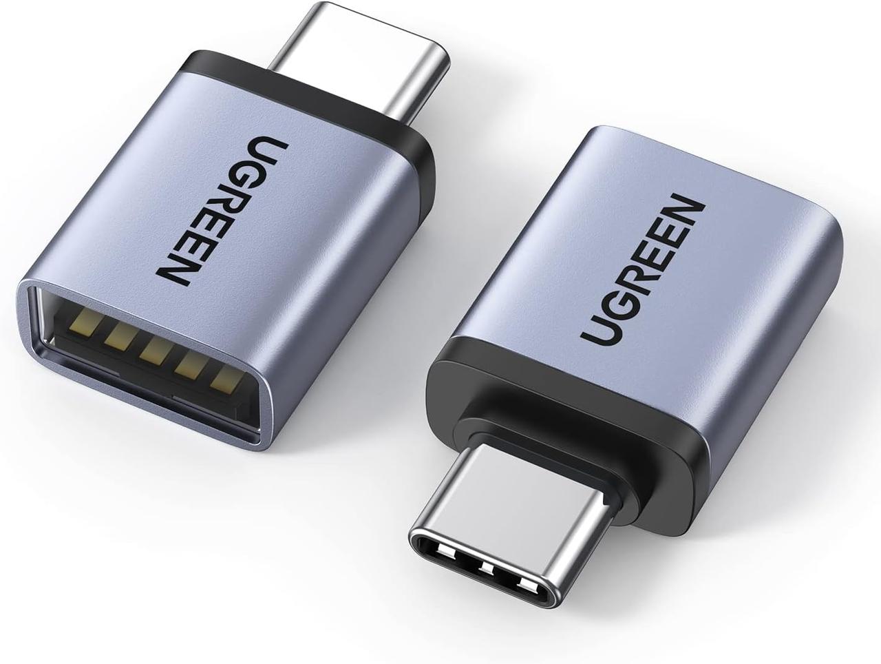 Перехідник-адаптер UGREEN 10Gbps USB to USB C Adapter Grey (US248)