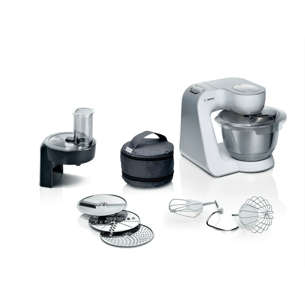 Кухонний комбайн BOSCH »Series 4 MUM58210, подрібнювач безперервної дії, 3 диски, білий колір («, чаша з н