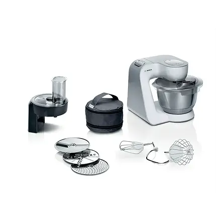 Кухонний комбайн BOSCH »Series 4 MUM58210, подрібнювач безперервної дії, 3 диски, білий колір («, чаша з н, фото 1