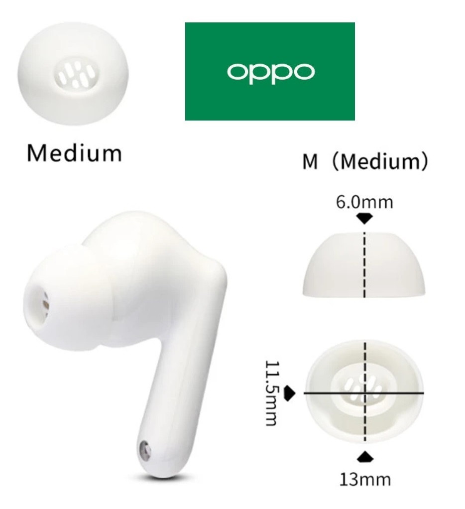 Оригінальні амбушури OPPO Enco Buds 2 Enco Buds 3 Enco Air 4 Air 3 Enco X3 Enco Air 2 Pro Розмір M Середні, фото 1
