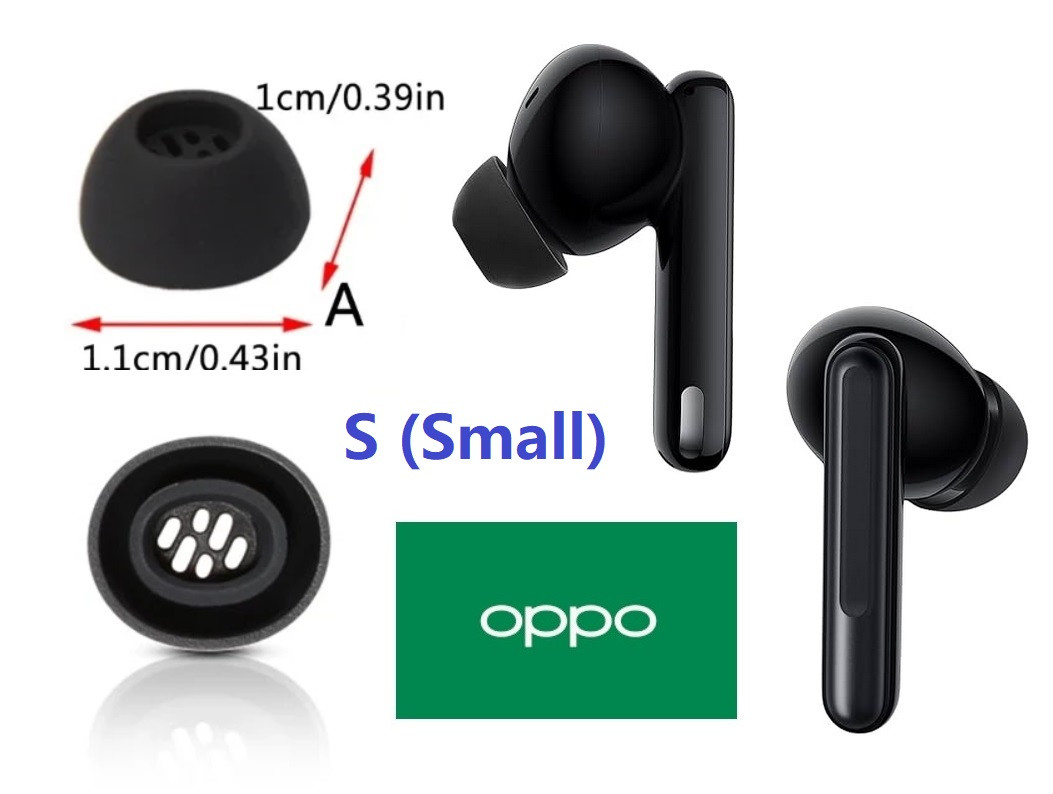 Оригінальні амбушури OPPO Enco Buds 2 Enco Buds 3 Enco Air 4 Air 3 Enco X3 Enco Air 2 Pro Розмір S Маленькі, фото 1