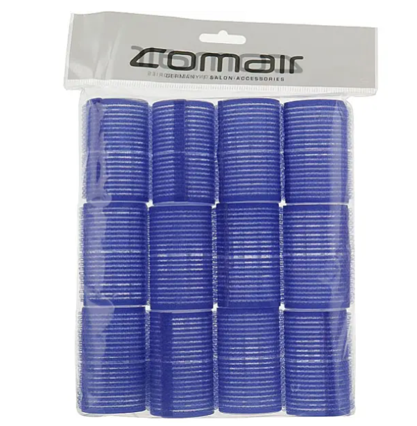 Бігуді-липучки уп. 12 шт , 40 мм, сині, фото 1