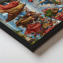 Картина на полотні "Дюрер, Поклоніння Святій Трійці, Durer, Adoration of the Trinity, 1511", 72×60см, фото 4