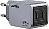 Мережевий зарядний пристрій UGREEN Nexode PRO 45 W PD GaN Space Gray (X707), фото 3