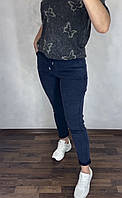 Модні зручні практичні джинси, стрейчеві сині жіночі джинси МОМ з високою посадкою,р.48-62 .