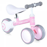 Біговел дитячий Profi Kids 6 дюймів MBB 1016-1, 3 колеса EVA, сталева рама, рожевий
