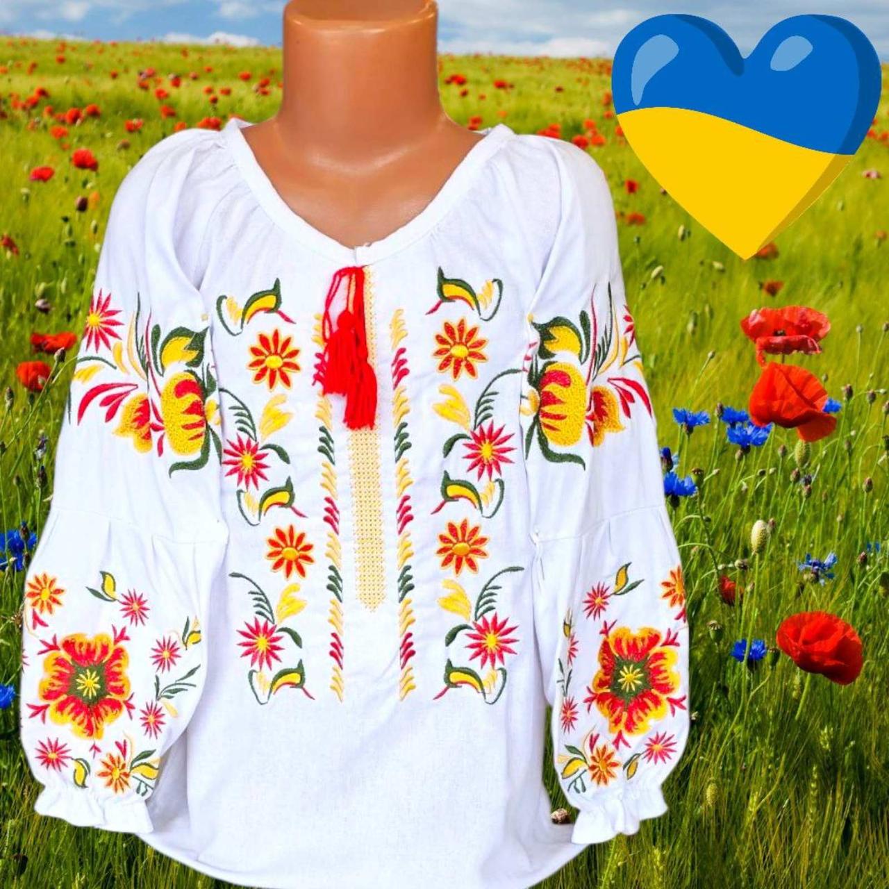 Вишиванка для дівчаток р.122/146; Гурт. Україна