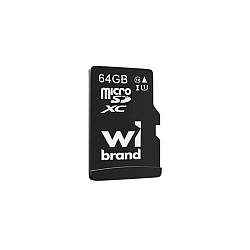 Карта Пам'яті Wibrand MicroSDHC 64gb UHS-1 10 Class Колір Чорний