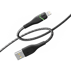Кабель USB Ridea RC-RL15 RGB Light Lightning 12W 1.2m Колір Чорний