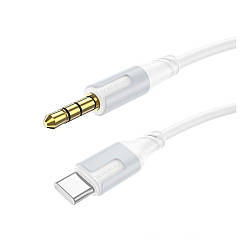 Кабель Aux Borofone BL19 Type-C Колір Бiлий