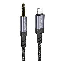 Кабель Aux Borofone BL24 Lightning Колір Сiрий