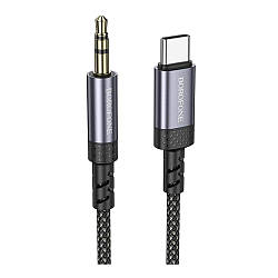 Кабель Aux Borofone BL24 Type-C Колір Сiрий