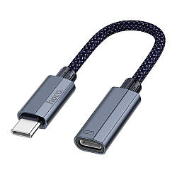 Перехідник Hoco UA29A Type-C male to iP female (L=0.15m) Колір Темно-синій
