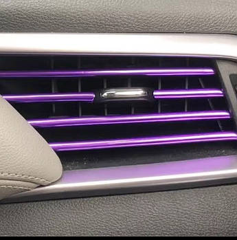 Молдинг - смуга для решітки повітроводу, дефлектора, вентиляції, фіолетовий