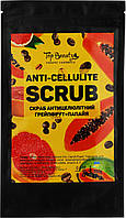 Скраб кавовий натуральний антицелюлітний у дой-пак Грейпфрут-Папая Top Beauty 200 г