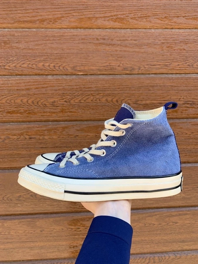 Converse Chuck 70 Classic High Top blue suede ОСТАННИЙ РАЗМЕР, фото 1