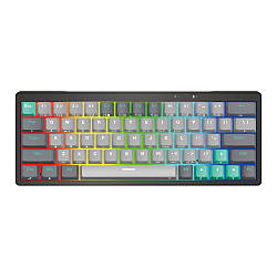 Клавіатура Ігрова бездротова Fantech PRO63 MK912 (Wired, BT, 2.4Ghz) Blue Switch Колір Меркурій