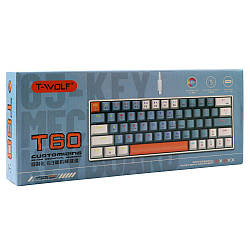 Клавіатура TWolf T60 Blue Switch Колір Синій/Білий