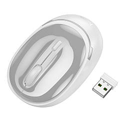Бездротова Миша Hoco GM34 Nuevo dual mode (2.4G + Bluetooth (3.0+5.2)) Колір Бiлий