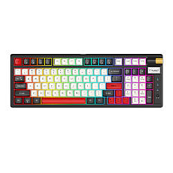 Клавіатура TWolf T70 LED  Red Switch (TypeC+2.4ghz+BT) Колір Чорний червоний