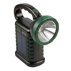 Пошуковий Ліхтар W05 4000mah + Sunny Panel Колір Чорний