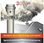 Даховий термостійкий гібридний димосос на трубу PiroJet Blast 200 нерж - 1000 м3/год - 600 Па, фото 9