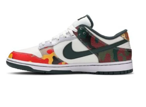 Nike Dunk Low SE Sail "Multi-Camo", фото 1
