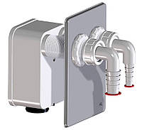 Сифон для пральних, сушильних, посудомийних машин HL4000.2 - на 2 входи, встановлюється в Hutterer&Lechner HL4000.0