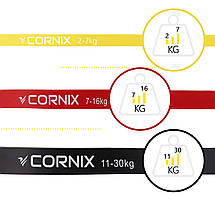 Еспандер-петля Cornix Power Band 2-30 кг (гума для фітнесу та спорту) набір 3 шт XR-0090 Poland, фото 4