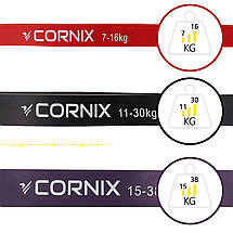 Еспандер-петля Cornix Power Band 7-38 кг (гума для фітнесу та спорту) набір 3 шт XR-0109, фото 5