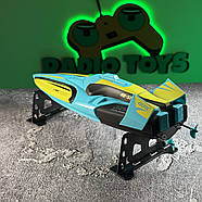 Катер на радіокеруванні Aqua Dragon 30 км/год Aquamarine | Човен на пульті управління | Корабель на радіоуправлінні, фото 4