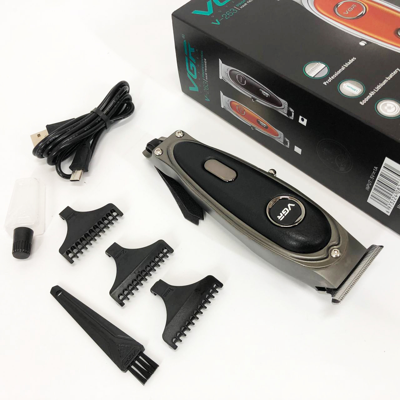 Тример VGR V-263 BLACK. Колір: чорний, фото 1