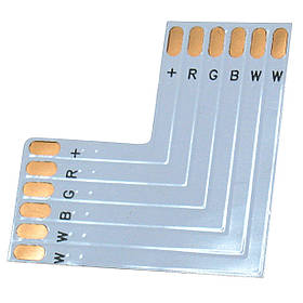 Конектор RGBWW LED стрічки 6pin кутовий