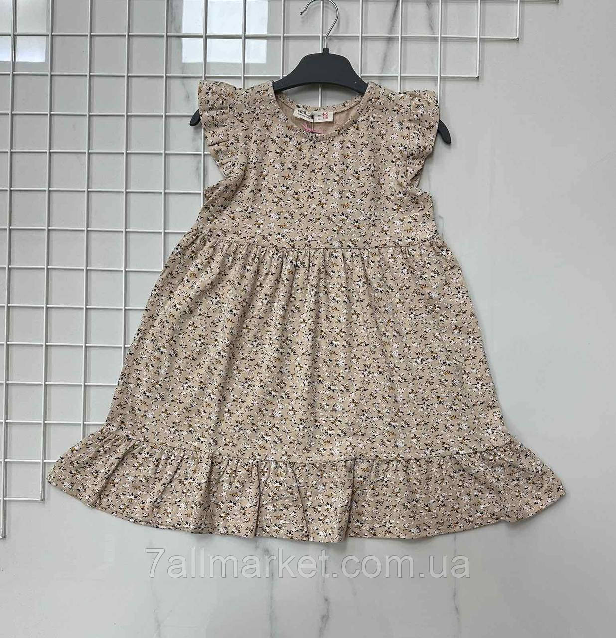 Плаття дитяче літнє з принтом на дівчинку 5-8 років (3кв) "PONI KIDS" купити гуртом в Одесі на 7км, фото 1