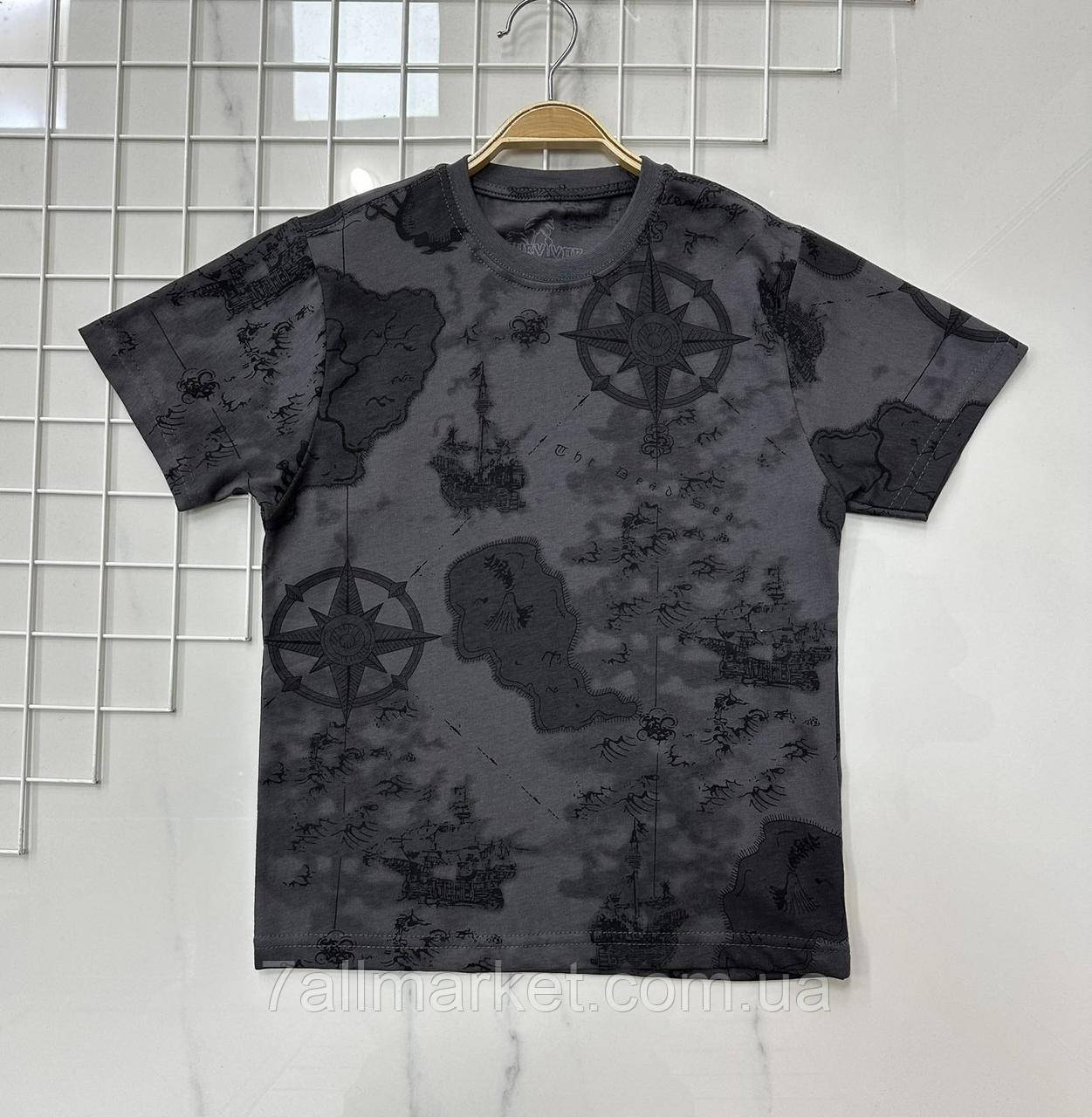 Футболка підліткова стильна з принтом на хлопчика 9-12 років (2хв) "PONI KIDS" купити гуртом в Одесі на 7 км