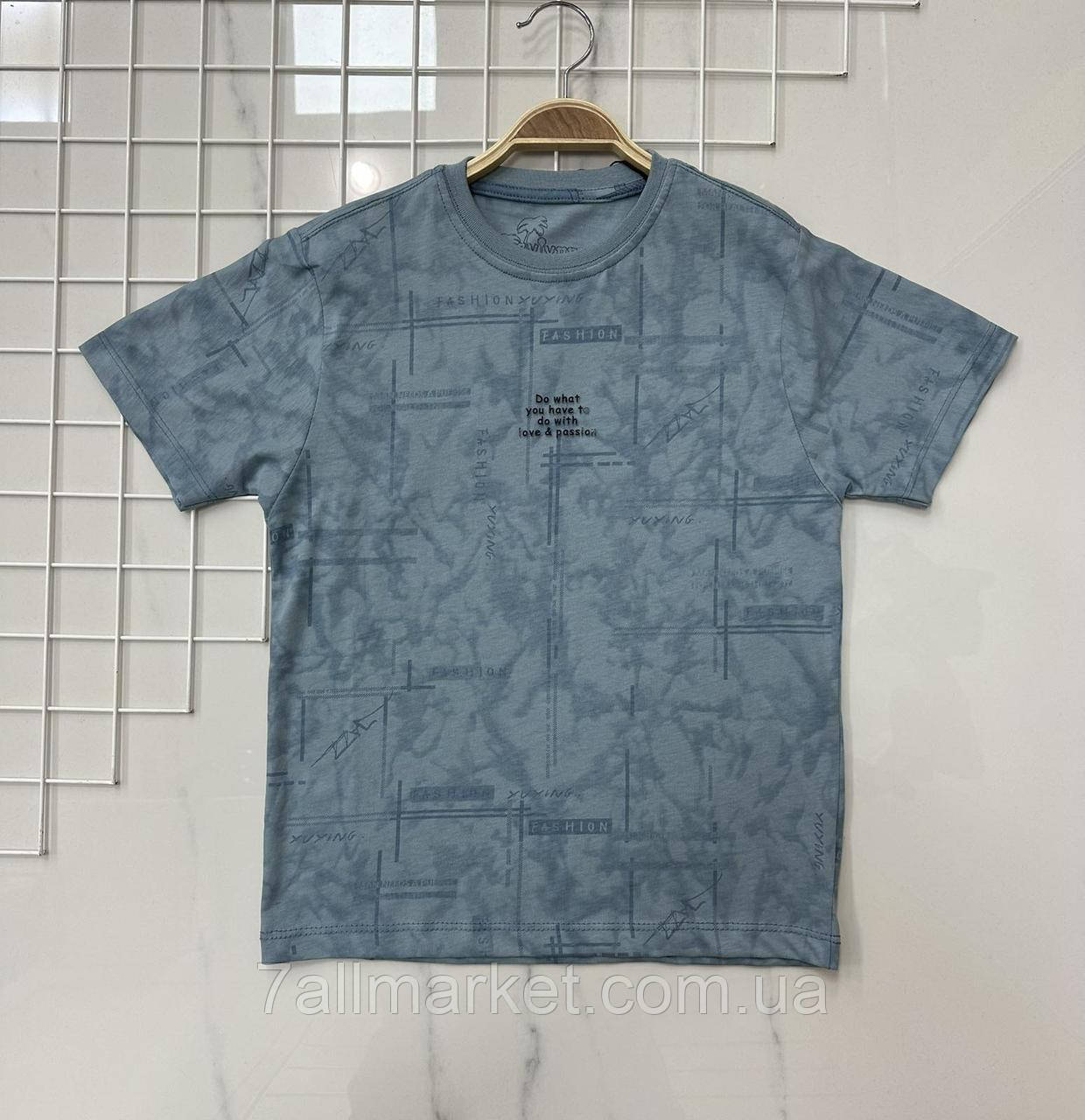 Футболка підліткова стильна з принтом на хлопчика 9-12 років (4 кв) "PONI KIDS" купити гуртом в Одесі на 7 км