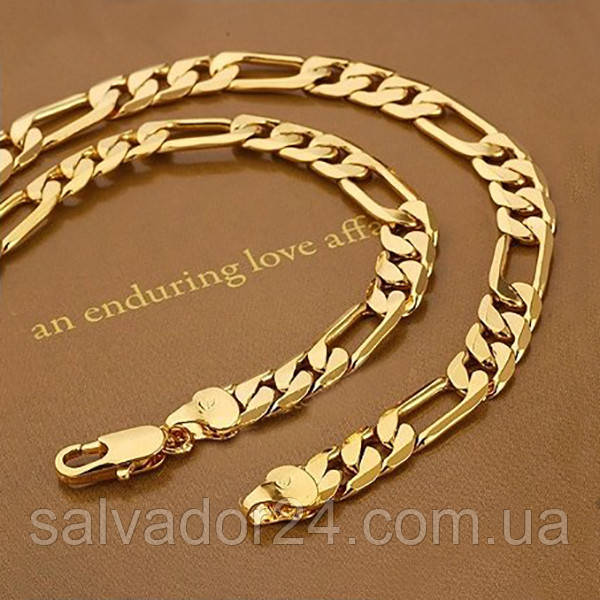 Чоловічий ланцюг Gold filled 18k плетіння Cartier