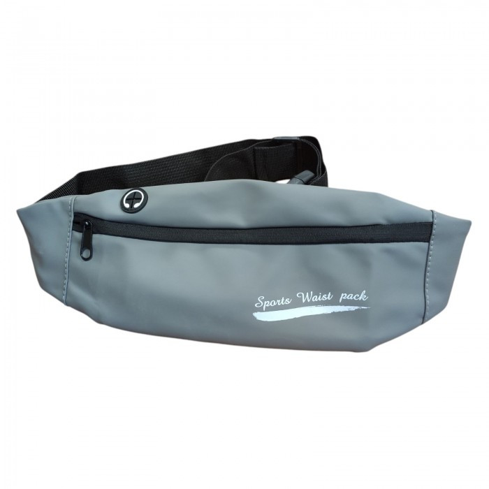 Спортивна сумка для бігу Sport bag Бананка для пробіжок Бігова поясна сумка Сіра