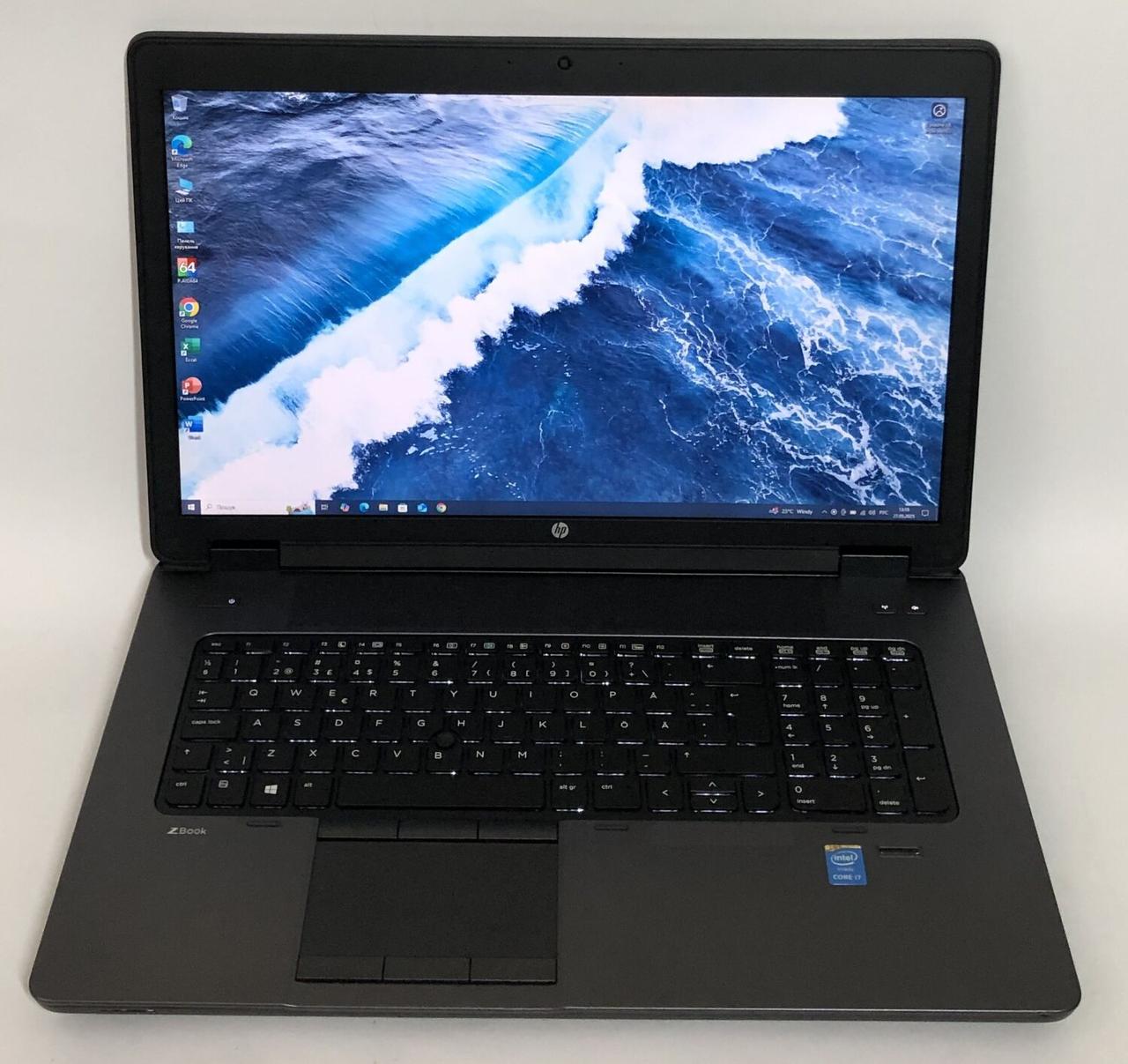 Б/в Ноутбук Б-клас HP ZBook 17 G2 17.3" 1920x1080| Core i7-4710MQ| 16 GB RAM| 256 GB SSD| Quadro K3100M 4GB