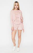 Костюм жіночий Set-breeze футболка шорти Рожеві ART KNIT