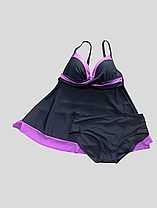 Танкини с плавками 2025 Fuba 25061 розовый (В НАЛИЧИИ ТОЛЬКО 50 52 54 56 58 УКР р-ры), фото 4